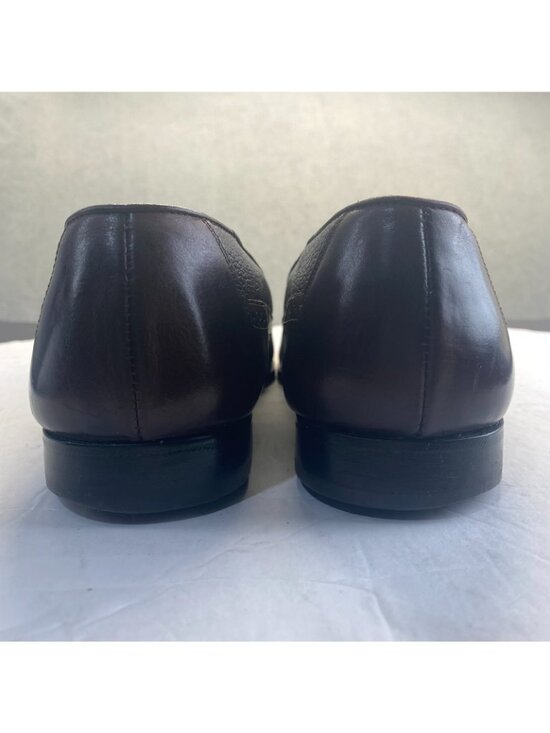VTG Giorgio Brutini Shoes Mens Size 10D Brown Tassel Loafers Leather SlipOn 9469 main image 5